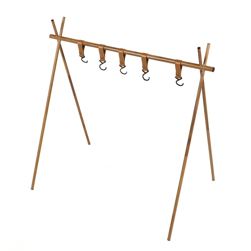 Camping Hanging Rack Portable Foldable Tripod Shelf for Light Tools