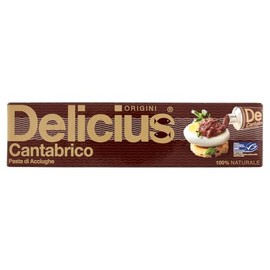 Delicius Tubetto di Pasta Acciughe o/oliva 60g Cantabrico, certificato MSC, ideale per sughi e aperitivi, alta qualità