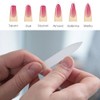 Tbestmax Lima de uñas de cristal para uñas naturales, paquete