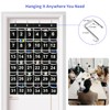 SAVERHO 36 Pockets Black Numbered Classroom Pocket Chart for Cell
