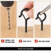 20-Pack Black Q-Hanger Screw Hooks with Safety Buckles, 2.2-Inch, 40