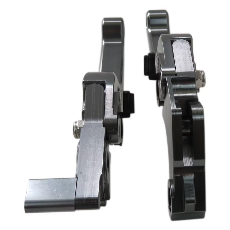 Gxcdizx New Titanium Gray CNC 6 Position Shorty Brake Clutch