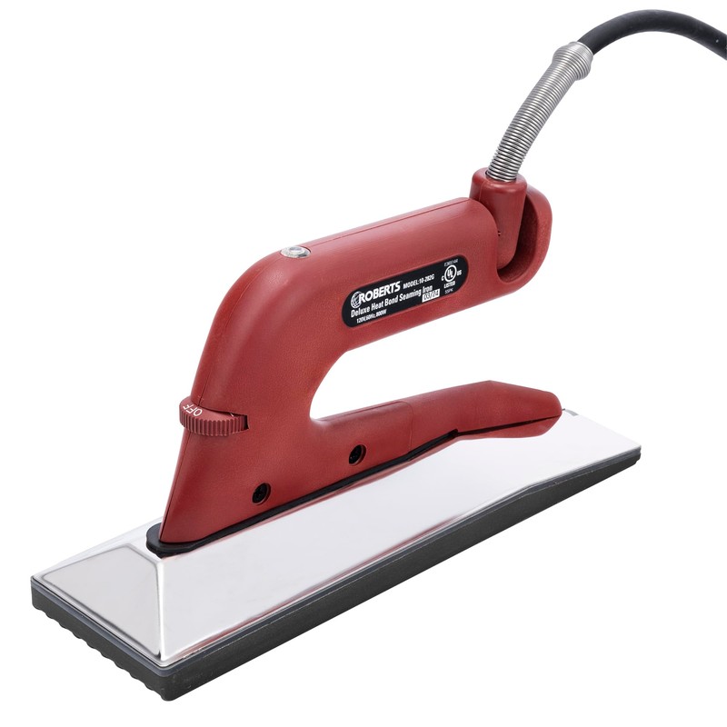 Roberts 10-282G-2 Deluxe Heat Bond Carpet Iron with Non-Stick Grooved