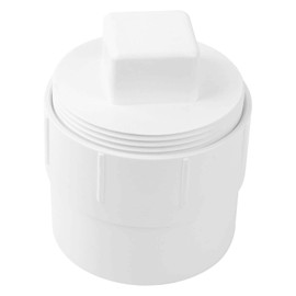 3" PVC Sewer Cleanout Adapter with Plug Pipe Fitting, PVC DWV Flush Sewer Cleanout Cap for Outdoor Garden, RVs Sewer or Drainage Piping Connect System