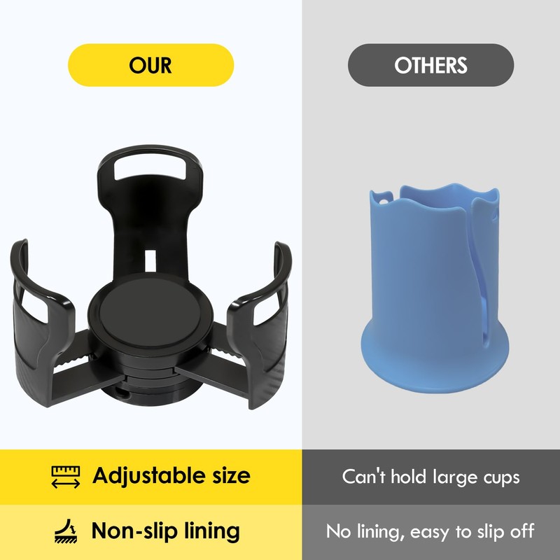 Adjustable Paddle Board Cup Holder, Paddleboard Beverage Holder Carbon Fiber