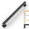 9BUILD 6 Pack 7 Inch Matte Black Cabinet Handles -