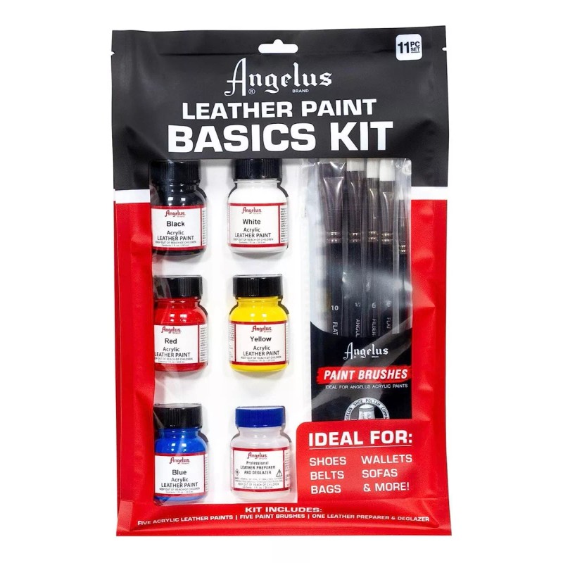 Angelus Kit Pintura Piel Cuero Angelus 5 Kit Basico Tenis