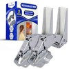 Kit 2 Pieces Integrated Fridge Door Hinges Top and Bottom