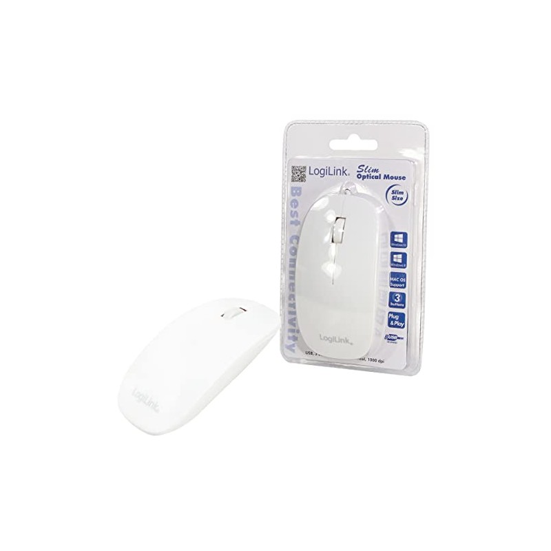 LogiLink ID-0062 Flat Style Slim USB Optical Mouse