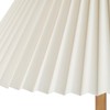 Globe Electric 61000053 62" Floor Lamp, Faux Wood Finish, Pleated