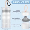 Baderke 2 Pcs Protein Powder Container with Funnels Stand, 4