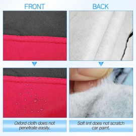 Car Cover Compatible with Corvette C7 2014-2019, Stingray, Z51, Z06 Grand Sport Corvette Indoor/Outdoor Protection, Red/Black