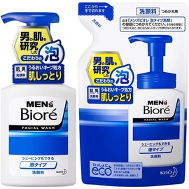 Kao Men's Biore Foaming Cleanser 150ml (Full Size) + 130ml Refill / kao 카오 MENs Biore 맨즈 비오레 거품 세안 본품 150ml+리필 130ml
