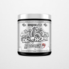 Faction Labs Disorder Original Pre Workout Powder, White Snow, Sugar Free Caffeinated Gym Supplement, 25 Serves, 225g