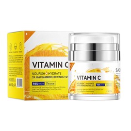 Anti Wrinkle Collagen Face Cream With vc, 3 In 1 Anti-Aging Face Cream For Wrinkles, Fine Lines,Day and Night Cream For All Skin Types,Collagen Cream For Face & Neck (VC, 50 ml)