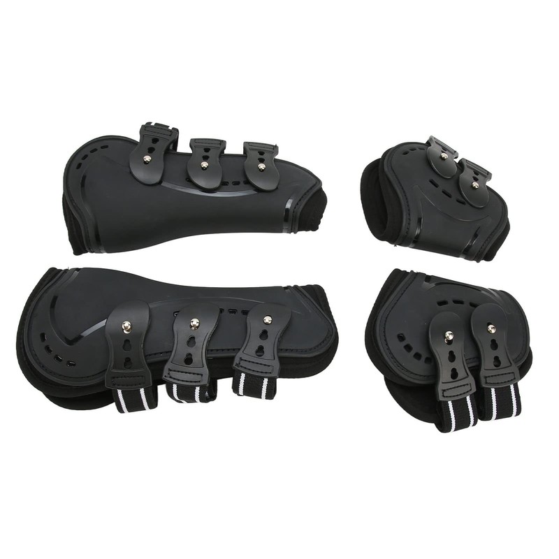 Horse Front Hind Leg Boots, Horse Leg Protector with Shock