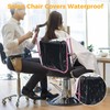 L'aimefois Salon Barber Chair Cover Protector - Prevents Damage,Clear Square,Easy