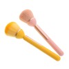 WOONEKY 2pcs Unique Design Blush and Highlighter Brushes with Long