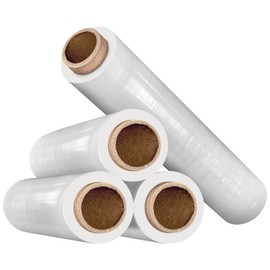 iSOUL Clear Shrink Wrap, Cling Film Roll 500mm x 200m Strong Heavy Duty Pallet Stretch Plastic Roll for Moving House, furniture wrap, Parcel Packaging