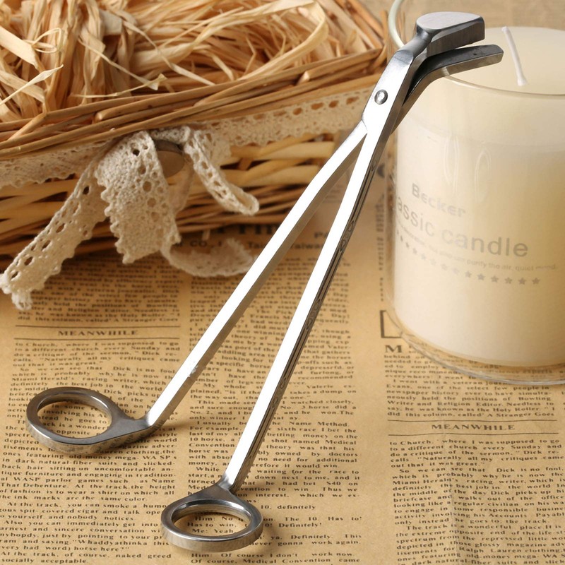 Muxsam Candle Wick Trimmer - Stainless Steel Wick Clipper Scissors