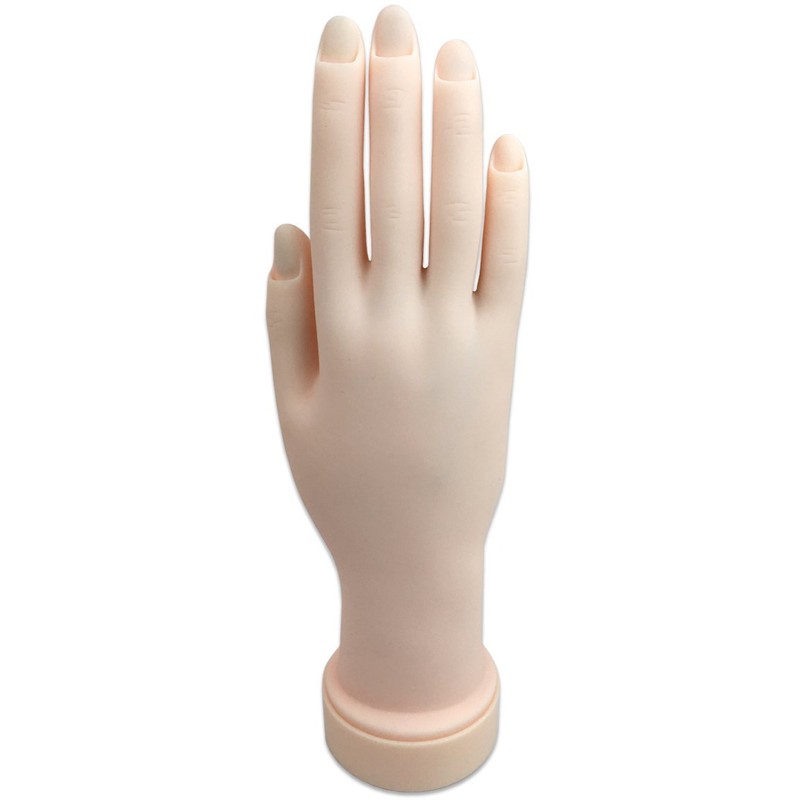 Beauticom Soft Flexible Mannequin Nail Training Hand Display Tool