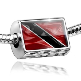 NEONBLOND Charm Trinidad and Tobago 3D Flag - Bead Fit All European Bracelets