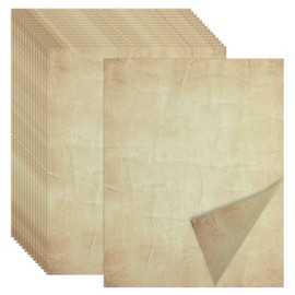 Joyberg 70PCS Vintage Paper 8.5 x 11 in Parchment Paper for Writing Letter writing paper, Decorative Printer Paper for Invitation, Letter, Resume, Award, Diploma, Art, Craft, Certificate Antique Paper