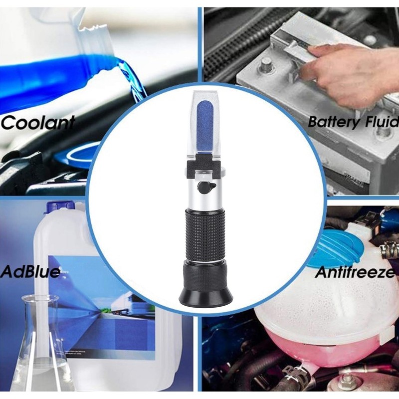 Automotive Antifreeze Refractometers Aluminium Alloy Freezing Point Temperature Tester Device