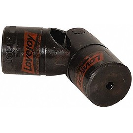 Lovejoy Size D8B Universal Joint, 5/8" Round Bore and 5/8" Round Bore, No Keyway, No Setscrew, 1.25" Outer Diameter, 3.75" Overall Length