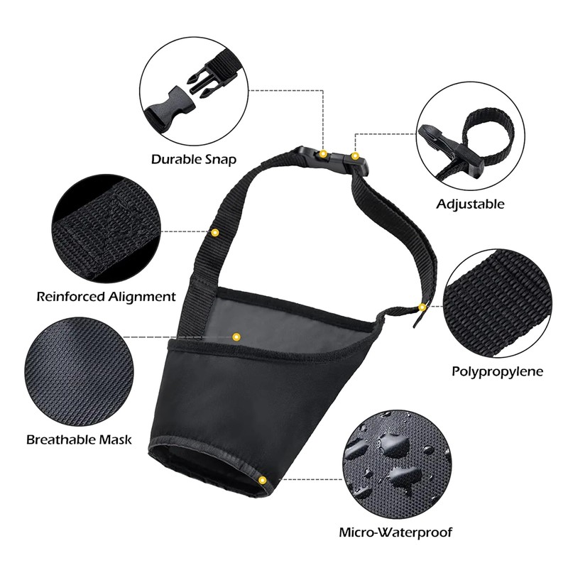 Pet Guru® Dog Safety Muzzle Anit-Biting Barking Chewing Control Adjustable