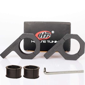 HOUSE TUNING Bar Clamps 1.375 inch -2Pack,Tube Clamps Bracket 1 3/8" for Light Bar Mount