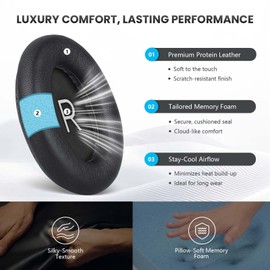 Replacement Ear Pads Cushions for Bose QuietComfort (QC) 45 35 35ii SE & New QuietComfort(Deep Bass) Headphones, Softer Earpads for QC45 QC35 (ii) QC-SE & New QC (Model 884367)