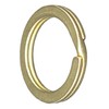 Double Ring Brass Key Holder Parts, Made in Japan, Solid
