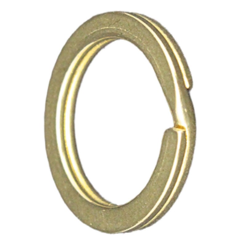 Double Ring Brass Key Holder Parts, Made in Japan, Solid
