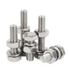 Stainless Steel M4 Hex Bolt Full Thread Hex Screw Bolt