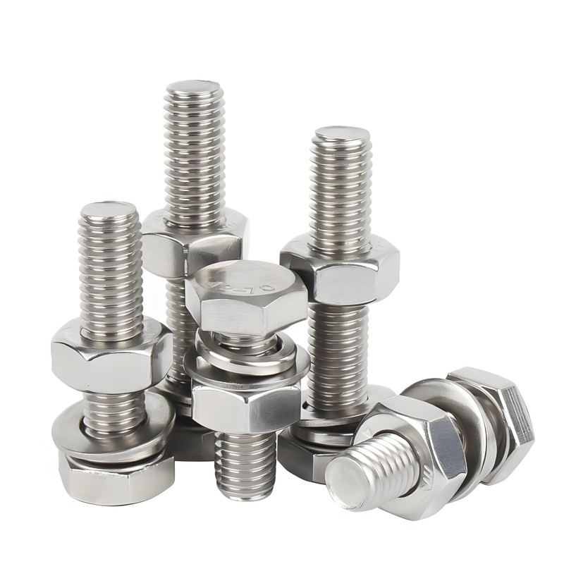 Stainless Steel M4 Hex Bolt Full Thread Hex Screw Bolt