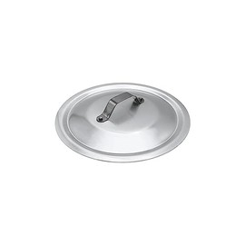 Pentole Agnelli Professional Aluminium 3 Mm. Round Heavy Lid With Small Loop Handle, Diameter 18 Cm.