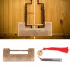 Chinese Antique Lock Spacing 4.3cm/1.7in Brass Chinese Old Style Padlock