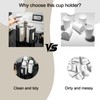 Mosawomo Countertop Coffee Cup Organizer with Rotating Dispenser - 360°