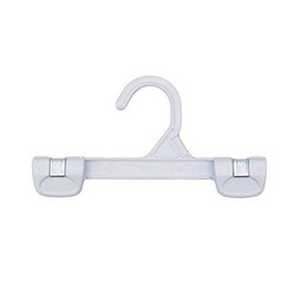 NAHANCO 1681/8W Snap Grip Plastic Hook Skirt/Slack Hanger, 8", White (Pack of 200)