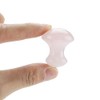 Akozon Tool Natural Rose Quartz Crystal Massage Stone Mushroom Shaped