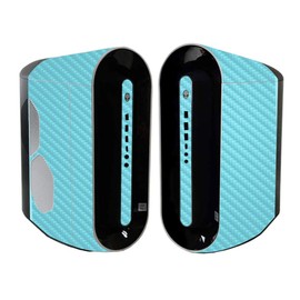 MightySkins Carbon Fiber Skin Compatible with Alienware Aurora R11 Gaming Desktop - Solid Baby Blue | Protective, Durable Textured Carbon Fiber Finish | Easy to Apply | Made in The USA