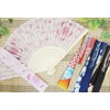 Keisuu K-132 Hand Fan, Japanese Miscellaneous Goods, Silk Fan, Ponshake,
