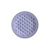 Merritt Savannah 6"" Melamine Saucer Appetizer Bread Plate, Blue/White, Set
