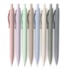 Bribobo 8-Pack Retractable Ballpoint Pens, Smooth Writing, Black Ink, Comfortable