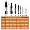 Hakkin 8 Pcs Damaged and Stripped Screw Extractor Set, 1/8”-
