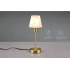 lightling Ludwig Table Lamp with Base in Matt Brass Metal
