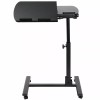 SEGAWE Height Adjustable Mobile Rolling Laptop Desk Hospital Table Cart