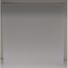 White Plastic Perforated Tile with 1/8" Perforations-#4994W-156-125-1pack