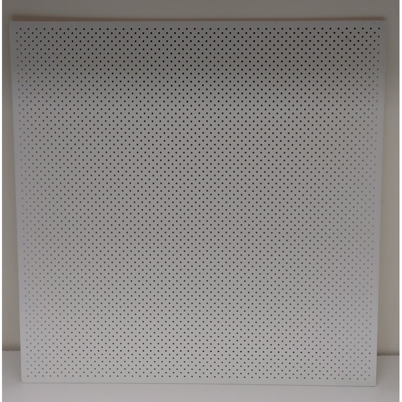 White Plastic Perforated Tile with 1/8" Perforations-#4994W-156-125-1pack
